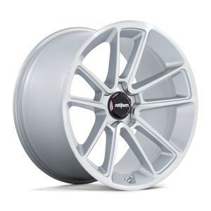 Rotiform BTL R192 Wheels 22 Inch 10J ET25 5x130 Cast Gloss Silver Machined Face