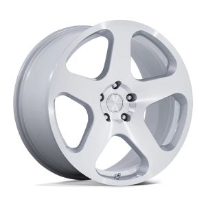 Rotiform NUE RC200 Wheels 20 Inch 8.5J ET35 5x120 Cast Gloss Silver Machined Face
