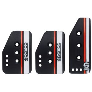 Sparco Pedal Set Settanta Manual Transmission Black Aluminum