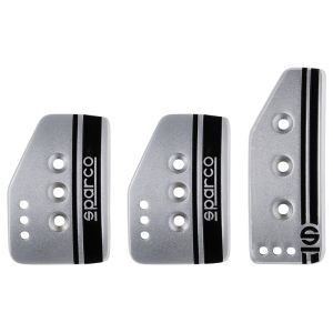 Sparco Pedal Set Settanta Manual Transmission Silver Aluminum