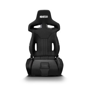 Sparco Adjustable Seat R333 Black Cross Stitching Black Textile