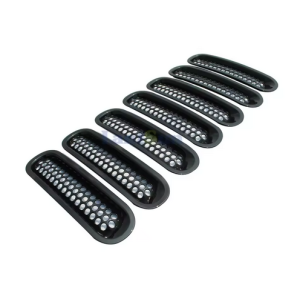 SK-Import Grill Trim Black ABS Plastic Jeep Wrangler