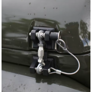 SK-Import Hood Pins Without lock Black Aluminum Jeep Wrangler
