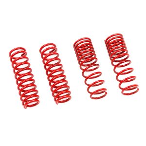 MTS Technik Front and Rear Lowering Springs Red Steel BMW 3-serie