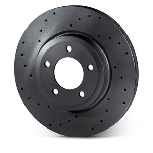 Rotinger Rear Brake Discs Graphite Line T3 Drilled Black 316mm Ford Kuga, Mondeo