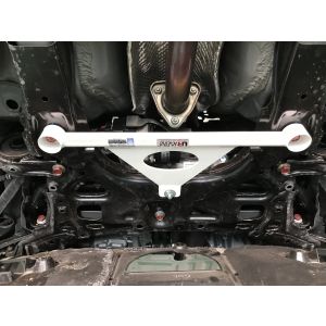 Ultra Racing Front Subframe Brace 3 Points White Steel Honda Civic