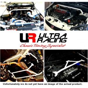 Ultra Racing Center Floor Bar 2 Points White Steel Honda Jazz