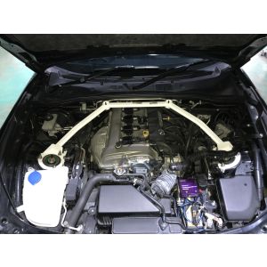 Ultra Racing Front Strut Bar 4 Points White Steel Mazda MX-5