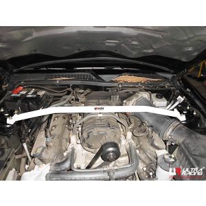 Ultra Racing Front Strut Bar 2 Points White Steel Ford Mustang