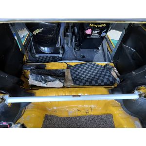 Ultra Racing Rear Strut Bar White Steel Honda Civic,Del Sol,Integra