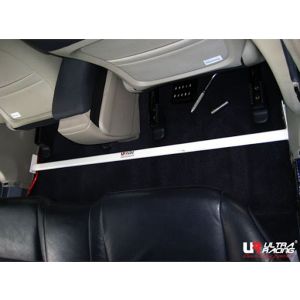 Ultra Racing Center Floor Bar 2 Points White Steel Honda Civic