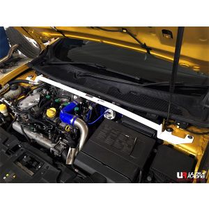 Ultra Racing Front Strut Bar White Steel Renault Mégane