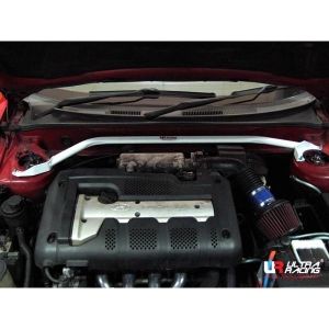 Ultra Racing Front Strut Bar 2 Points White Steel Hyundai Tiburon,Coupe