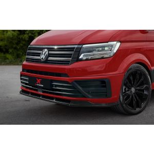 X-Form Front Bumper Lip Black ABS Plastic Volkswagen Crafter