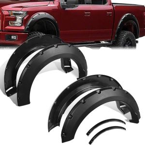 ABS Dynamics Front and Rear Fender Flares Flat Black ABS Plastic Ford F150 Pre Facelift