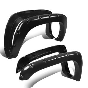 ABS Dynamics Front and Rear Fender Flares Flat Black ABS Plastic Chevrolet Silverado