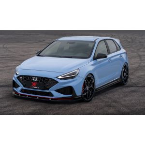 X-Form Front Bumper Lip Gloss Black ABS Plastic Hyundai I30 Facelift