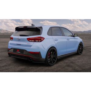 X-Form Rear Bumper Lip Gloss Black ABS Plastic Hyundai I30 Facelift