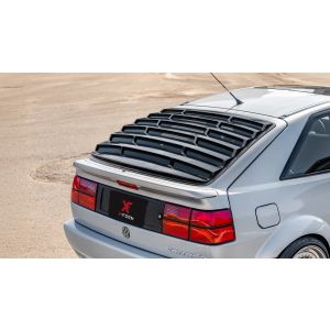 X-Form Rear Window Louvers Gloss Black ABS Plastic Volkswagen Corrado