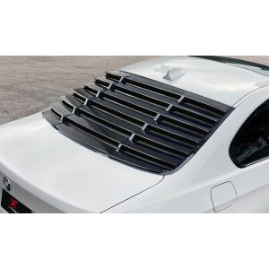 X-Form Rear Window Louvers Gloss Black ABS Plastic BMW 3-serie