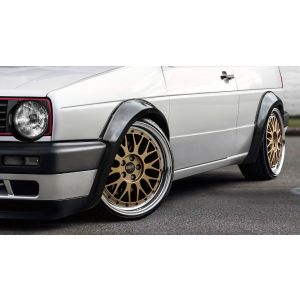 X-Form Wheel Arch Extensions Gloss Black ABS Plastic Volkswagen Golf,Jetta