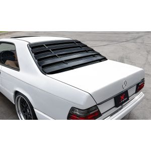X-Form Rear Window Louvers V1 Gloss Black ABS Plastic Mercedes E-Class