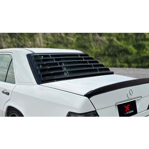 X-Form Rear Window Louvers V2 Gloss Black ABS Plastic Mercedes E-Class