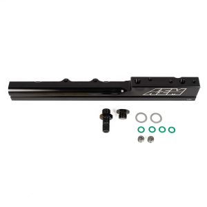 AEM Fuel Rail High-Flow Black Aluminium Honda Civic,CRX,Del Sol