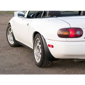 PU Design Front and Rear Mudflaps OEM Style Black Polyurethane Mazda MX-5