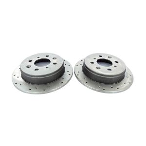BrakeMax Rear Brake Discs Sport Drilled 262mm Honda Civic