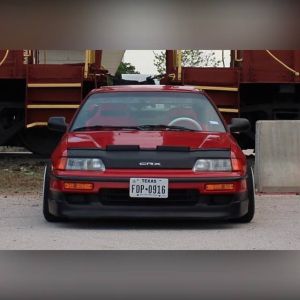 Masterbra Hood Bra CRX Logo Black Vinyl Honda CRX