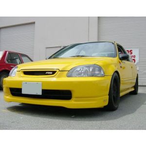 PU Design Front Bumper Lip CTR Style Black Polyurethane Honda Civic Pre-Facelift 1996-1998 Phase 1