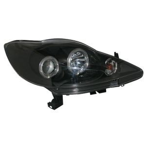 SK-Import Headlights Angel Eyes Black Housing Peugeot 107 Pre Facelift