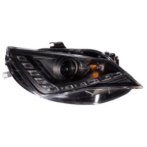SK-Import Headlights DRL Black Housing Seat Ibiza