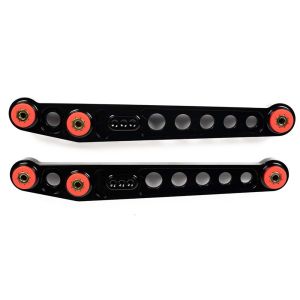M2 Motorsport Rear Control Arms Black Red Aluminum Honda Civic