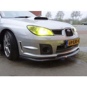 CarbonWorks Front Bumper Lip STI Style Carbon Subaru Impreza Facelift