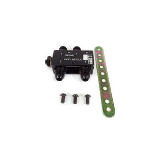 D1 Spec Oil Thermostat Adapter Black Aluminium