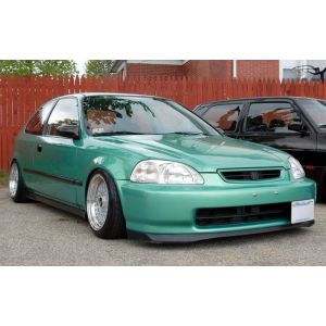PU Design Front Bumper Lip SIR Style Black Polyurethane Honda Civic Pre-Facelift 1996-1998 Phase 1