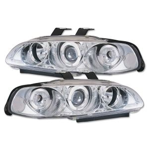 Sonar Headlights Angel Eyes Chrome Housing Honda Civic