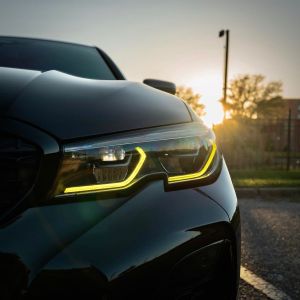 SK-Import Front Daytime Running Lights LED Yellow BMW 3-serie Pre LCI