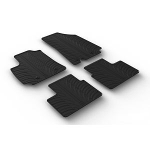 Gledring Car Mats Black Rubber Renault Arkana