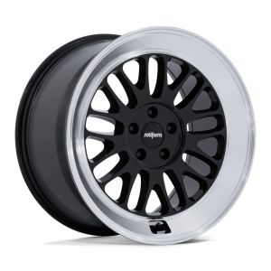 Rotiform SCP RC214 Wheels 18 Inch 9.5J ET38 5x100 Flow Form Gloss Black Diamond Lip