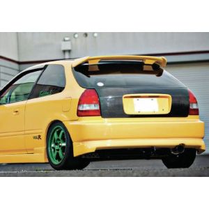 SK-Import Rear Bumper Lip Chargespeed Style Black ABS Plastic Honda Civic