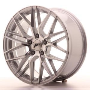 JR-Wheels JR28 Wheels 19 Inch 8.5J ET20-40 Custom PCD Silver Machined Face
