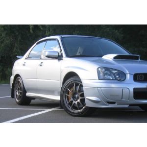 SK-Import Front and Rear Side Window Visor Clamp JDM Style 4-Doors Smoke Plastic Subaru Impreza