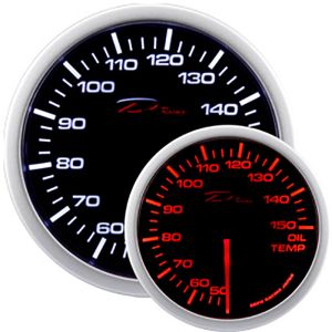 Depo Racing Gauge WA Series Black 52mm Oil Temperature