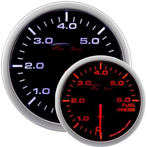 Depo Racing Gauge WA Series Black 52mm Fuel Pressure