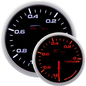 Depo Racing Gauge WA Series Black 52mm Vacuum