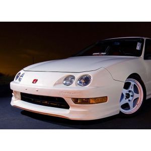 PU Design Front Bumper Lip Type R Style Black Polyurethane Honda Integra