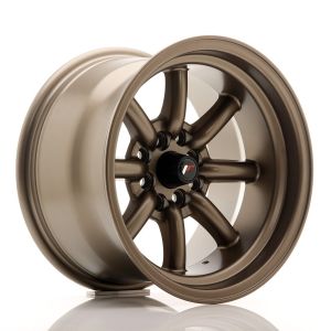 JR-Wheels JR19 Wheels 15 Inch 9J ET-13 4x100,4x108 Flat Bronze